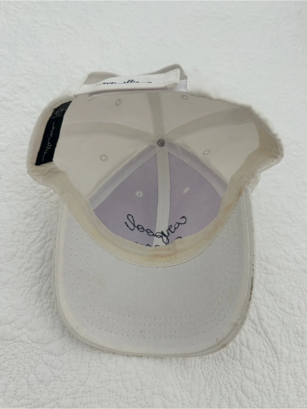 Ever Ellis Carpool Queen White Embroidered Baseball Cap - Picture 7 of 9